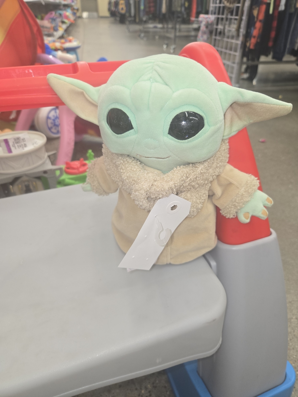 Star Wars Light Green Plush Grogu Toy with Beige Coat